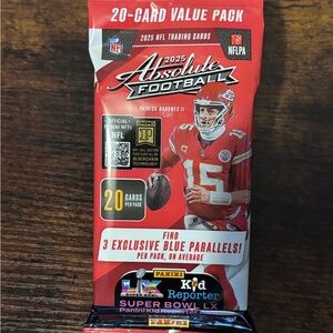 Panini Absolute Football 2025 Trading Cards - Red Pack
